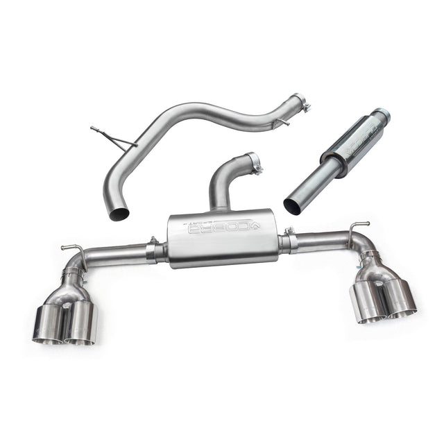 Ligne d'Echappement "Catback" Golf R Style Quadri Sortie pour VW Golf GTI (MK7) 2.0 TSI (5G) (12-17)