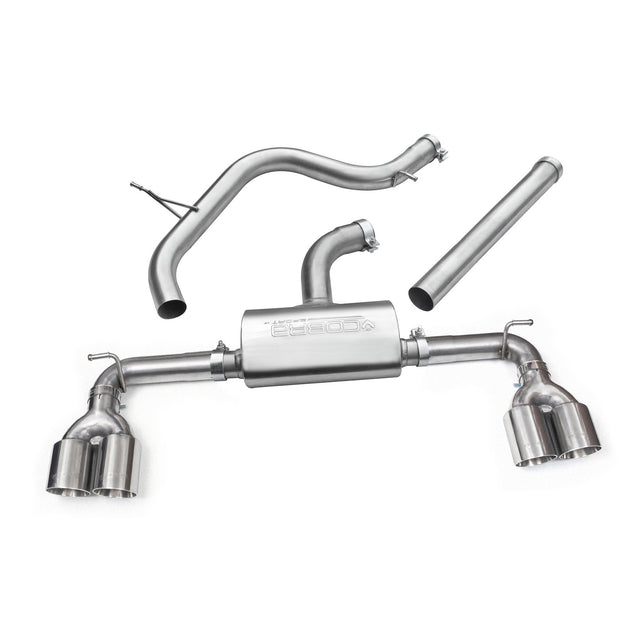 Ligne d'Echappement "Catback" Golf R Style Quadri Sortie pour VW Golf GTI (MK7) 2.0 TSI (5G) (12-17)