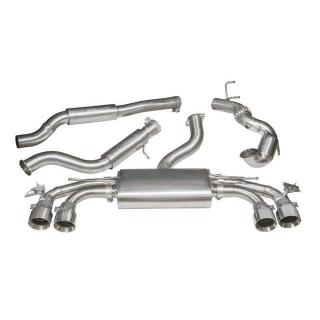 Audi TTS (MK3) Resonated Turbo Back Performance Exhaust with Sports Cat