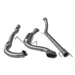 Ligne d'Echappement "Turboback" 3" pour Opel Astra H VXR