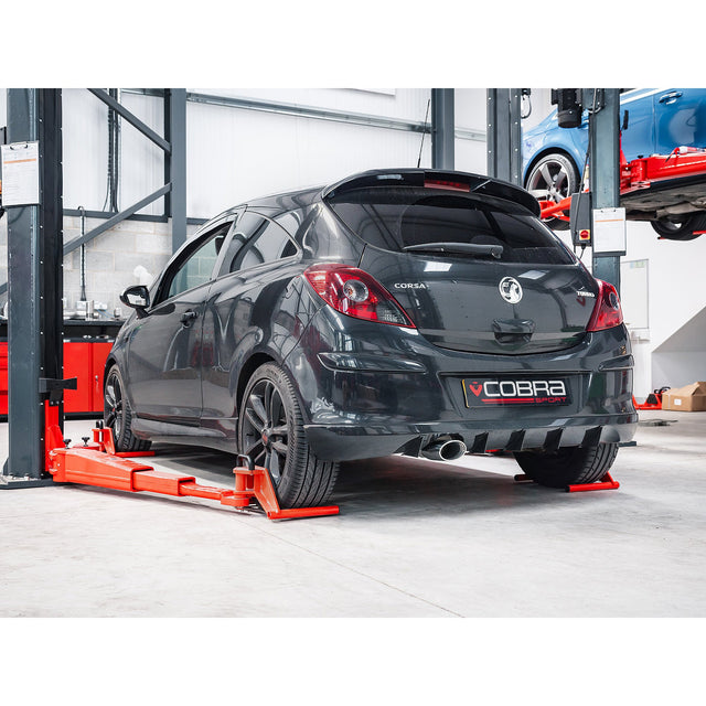 Silencieux d'Echappement Arrière Venom pour Opel Corsa D 1.4 Turbo Black Edition (12-14)