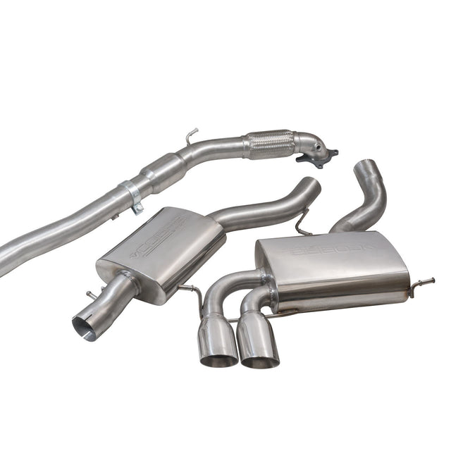 Ligne d'Echappement "Turboback" pour Audi A3 (8P) 2.0 TFSI Quattro (3 Portes)