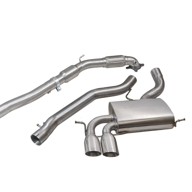 Ligne d'Echappement "Turboback" pour Audi A3 (8P) 2.0 TFSI Quattro (3 Portes)