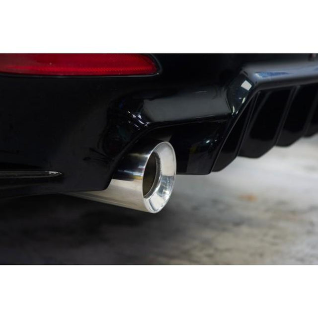Embout D'échappement Pour BMW Série F - Acier Inoxydable Noir - Entrée 48-80mm / Sortie 93mm - Modèles M135i, M235i, M340i, Etc. - 9