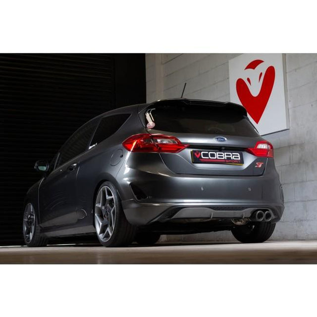 Carbon Fibre Tailpipes - Ford Fiesta ST Mk8 Valved GPF Back Cobra Sport Exhaust